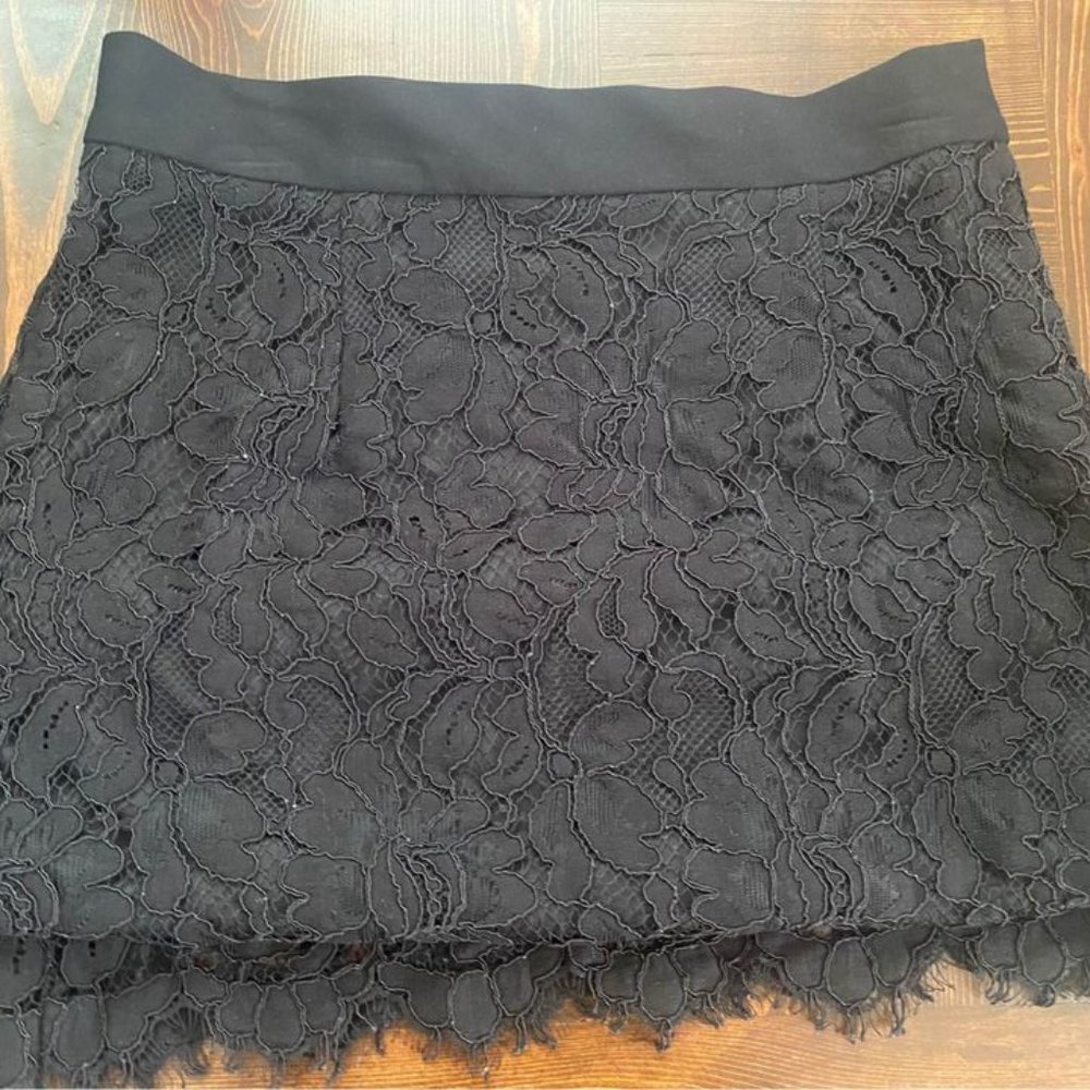 Socialite Lace Black Skirt - Lace - Medium